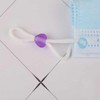 Mask Strap Length Adjuster Stopper Mask Adjuster 2-Heart - Transparent Pink (10 pcs) 6ea