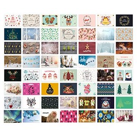 Christmas Cards Postcards Set of 56 Different Designs DIN A6 148 x 105 mm - Motif Set 1