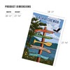 Lantern Press 1000 Piece Jigsaw Puzzle, Saskatchewan, Signpost, Lake and