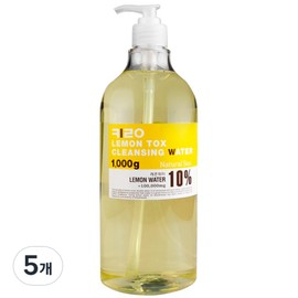 Kirokos Natural Water Lemon Tox Cleansing Water, 1kg, 5 pieces / 키로코스 내추럴 수 레몬 톡스 클렌징 워터, 1kg, 5개