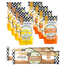 AL DENTE Carba-Nada Roasted Fettuccine, Garlic, 10 Ounce (Pack of 6) (lwrg)