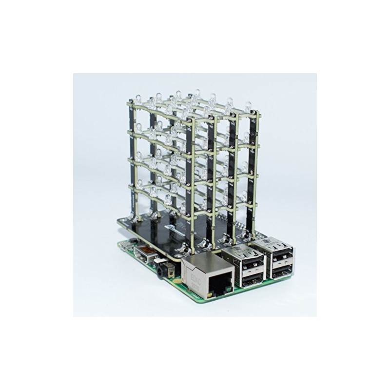 sb PiCube 4x4x4 LED Cube for Raspberry Pi 3,2, Zero