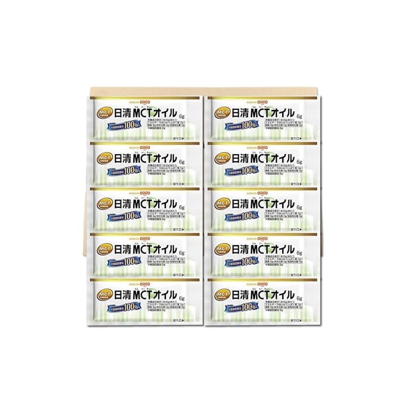 Nissin MCT Oil, 0.2 oz (6 g) x 10 Bottles,