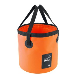 Your's Bath Collapsible Bucket 20L,Folding Water Bucket,Folding Buckets,Portable Lightweight Pail for Camping Traveling Hiking Fishing Boating and Gardening Foldable Water Bucket(Orange)
