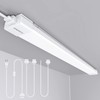 WNSNOU LED Shop Light With Plug, 4FT Waterproof Linkable Tube,