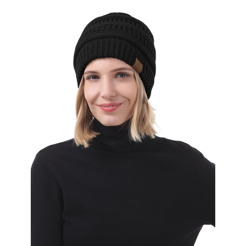 Beanies Women Satin Lined Beanie Winter Hats for Women Silk