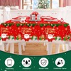 PXDUCN Christmas Table Cloth,137 * 274cm Plastic Tablecloth,Convenient and Quick