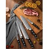 Knife Set, D.Perlla 14 Pieces Kitchen Knife Set with Built-in