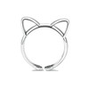 Bellitia Jewelry Cat Ring, Cute, Sterling Silver, 925 Cat, Paw,