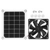 6V 10W Outdoor Solar Power Panel Exhaust Fan USB Charging