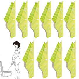 NHQZ Pack of 10 Portable Urinella for Women, Pack in Colourful Box, Urinella for Women, Disposable, Waterproof, Portable, Suitable for Travel, Outdoor and Other Occasions (Green)