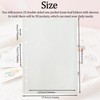 25sheets Double-Sided Clear Pockets A5 Binder Sleeves Plastic Sheet Protector
