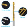 Yuentoen Sawtooth Drill Bit Set of 6 Titanium Coated HSS