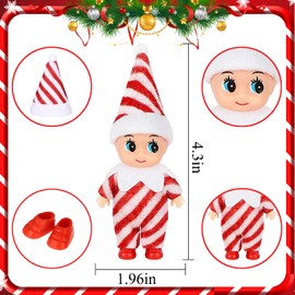 Christmas Elf Doll Colorful Tiny EIf Christmas Plush Dolls for Christmas Kids Toys Christmas Holiday New Year Decorations Gifts