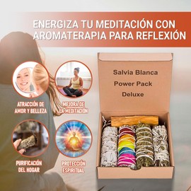 COPALOSANTO Palo Santo & Sage California Natural Incense Sticks, Energy Cleansing Home Ruda and Rosemary Incense Spiritual Cleansing with Natural Rose Petals