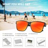 URUMQI Polarised Sunglasses Men Women UV400 Protection Oversized Square Sunglasses