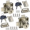 Double Door Cabinet Lock Cabinet Drawer Lock [Keyed Alike] Double
