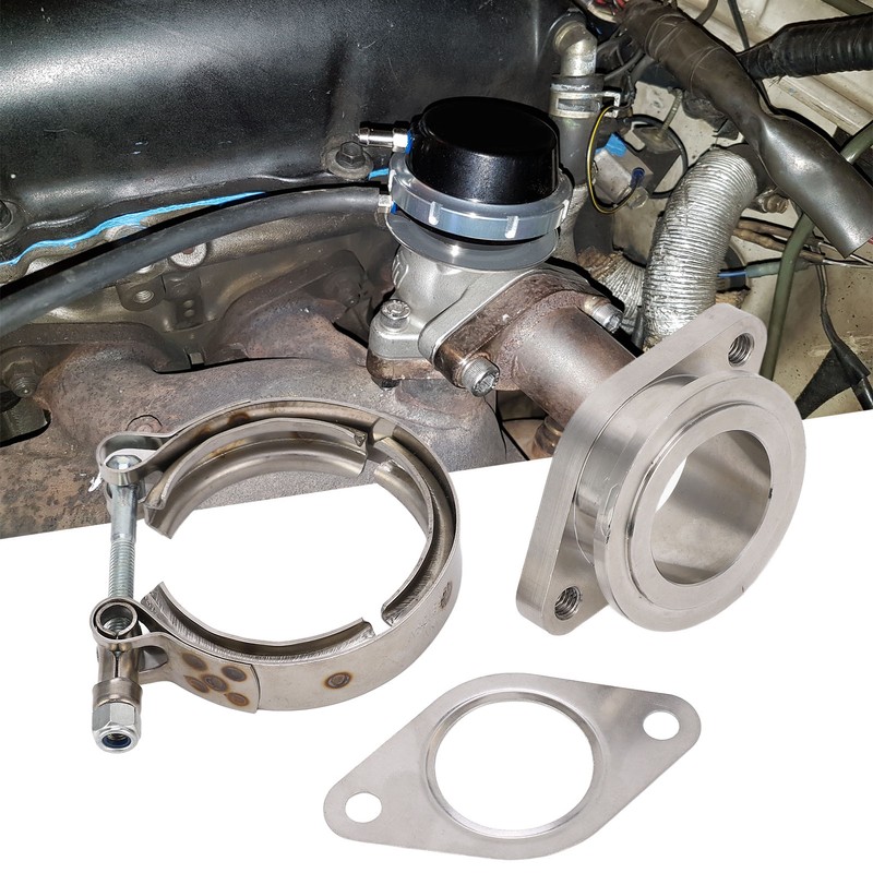42mm Wastegate Flange 2 Bolt to MVS V Band with