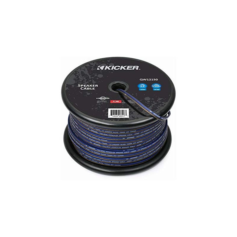 Kicker 46QW12150 Q-Series 12AWG Speaker Wire, 150 FT