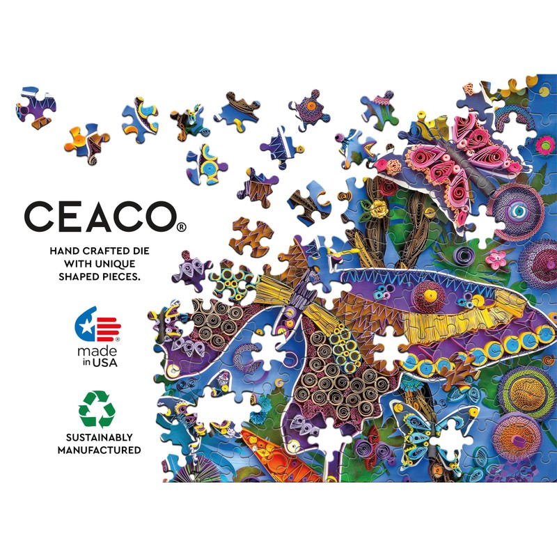 Ceaco - Sensory - Beautiful Butterflies - 750 Piece Jigsaw