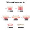 Ceramic Pots and Pans Set Non Stick, 7 Pcs Nonstick