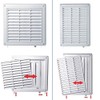 Wall Ventilation Grille Duct Cover with Net Pull Cord and
