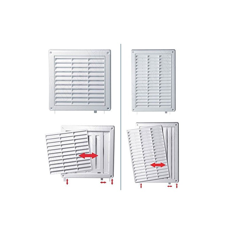 Wall Ventilation Grille Duct Cover with Net Pull Cord and