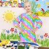 Fiodrimy - Delantal impermeable para niñas y niños, Arcoíris Unicornio,