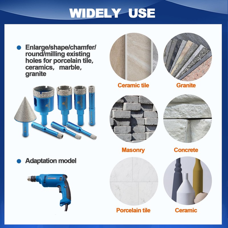 Tile Hole Saw Kit - BRSCHNITT Diamond Core Drill Bit