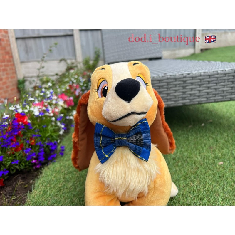 New Dogs Bow Tie Tartan woven Elastic Band attach COLLAR
