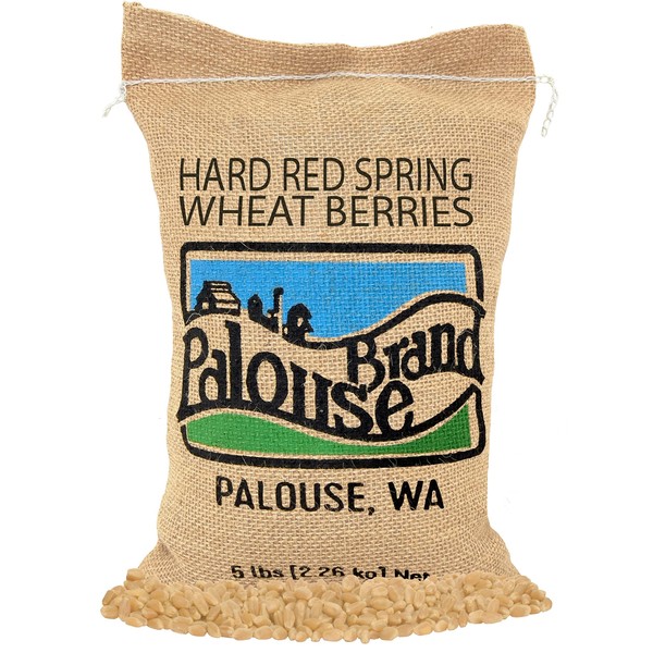 Hard Red Spring Wheat Berries | 5 LBS | 100% Non-Irradiated | Certified Kosher Parve | USA Grown | Non-GMO Project Verified