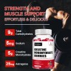 Tecepec Creatine Monohydrate 60 Gummies - Boost Muscle Strength and