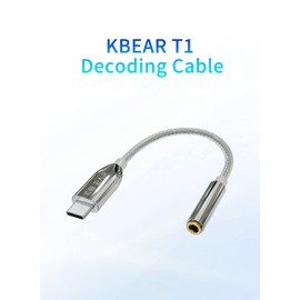 Yinyoo USB C Audio Adapter KBEAR T1 Type C to 3.5mm HiFi Headphone Adapter, Realtek ALC5686 High Performance DAC, 3.5mm Headphone Jack for Headphones, DAC Music Player