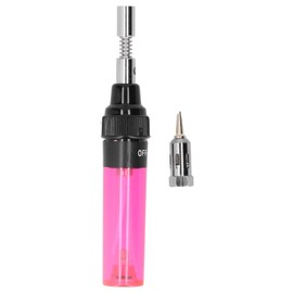 Gas Soldering Iron VA‑100 Plastic Aluminum Alloy Cordless Welding Pen Transparent Red