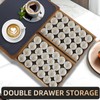 Wooden Coffee Pod Holder Drawer With Silicone Non-Slip Pad,K Cup