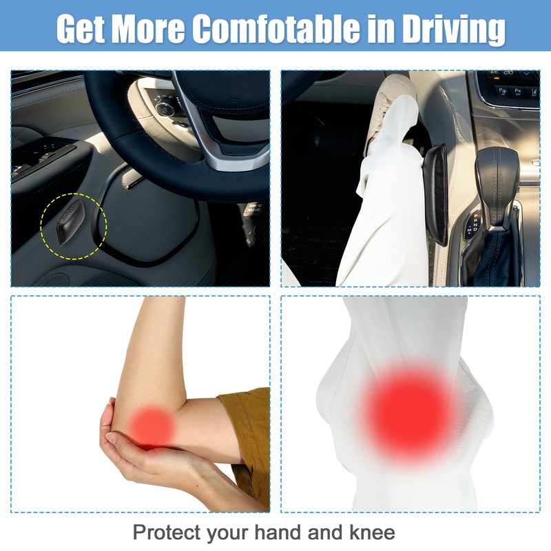 A ABSOPRO Car Centre Console Knee Leg Elbow Cushion Pad
