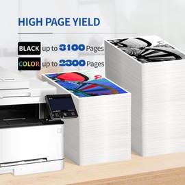 INKCLOUD CRG 054H Compatible Toner Cartridge for Canon 054H CRG-054H for Color ImageClass LBP622Cdw MF644Cdw MF642Cdw MF641cw MF642c MFb42cdw 643c 644c Laser Printer(Black, Cyan, Magenta, Yellow)