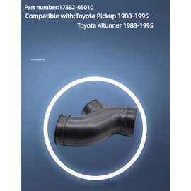 Flying Bull 17882-65010 Manguera superior de filtro de aire, para Toyota 4Runner 3.0L V6 1987-1995, Pickup 3.0L V6 1987-1995