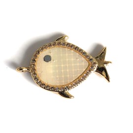 Summer Beach Fish Charm Macrame Silver Bracelet