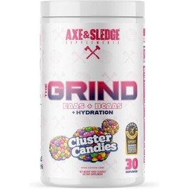 Axe & Sledge The Grind Essential Amino Acids | EAA & BCAA Powder | Muscle Recovery & Electrolytes, Cluster Candies / Axe & Sledge The Grind Essential Amino Acids | EAA & BCAA Powder | Muscle Recovery & Electrolytes, Cluster Candies