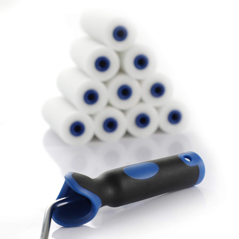 Foam Paint Roller,4-Inch Mini Paint Roller Cover Refills, Small Roller