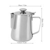 Milk Frothing Cup Thickened Stainless Steel Comfortable Handle Coffee Steaming