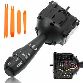 ZAMDOE 8201167988 Steering Indicator Light Column Stalk Switch for Dacia Dokker Duster Logan II Lodgy Sandero II Dorker Express for Renault Clio IV MK4 Replace 681726046R 255405056R 255400337R 15Pins