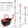 Spin Mop and Bucket with Wringer Set, 360° Spinning Mop
