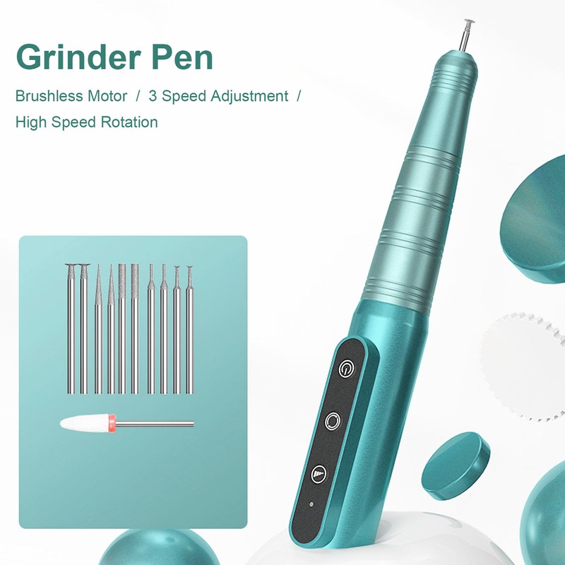 Handheld Grinder Pen USB Charging 3 Speed Control Electric Grinding