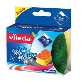 Esponja Fibra Limpieza Antiresiduos Cocina Vileda Colores