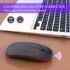 Wireless Mouse 2.4G Rechargeable USB Wireless Gaming Mouse with LED