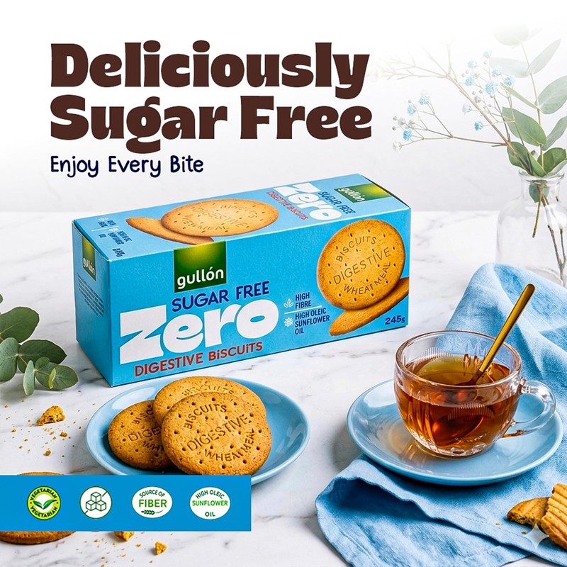 Gullon SUGAR FREE Digestive Biscuits 245g