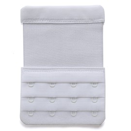 YARBAR Bra Extenders 4 Hook Soft Elastic Bra Extension Strap for Plus Size Bra Pack of 3