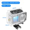 YaelHelens Waterproof Case for DJI Action 4/5/6, 60M Underwater Housing